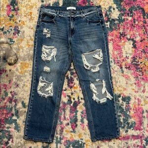 Stonewashed and Heavily Distressed Jeans by Kancan